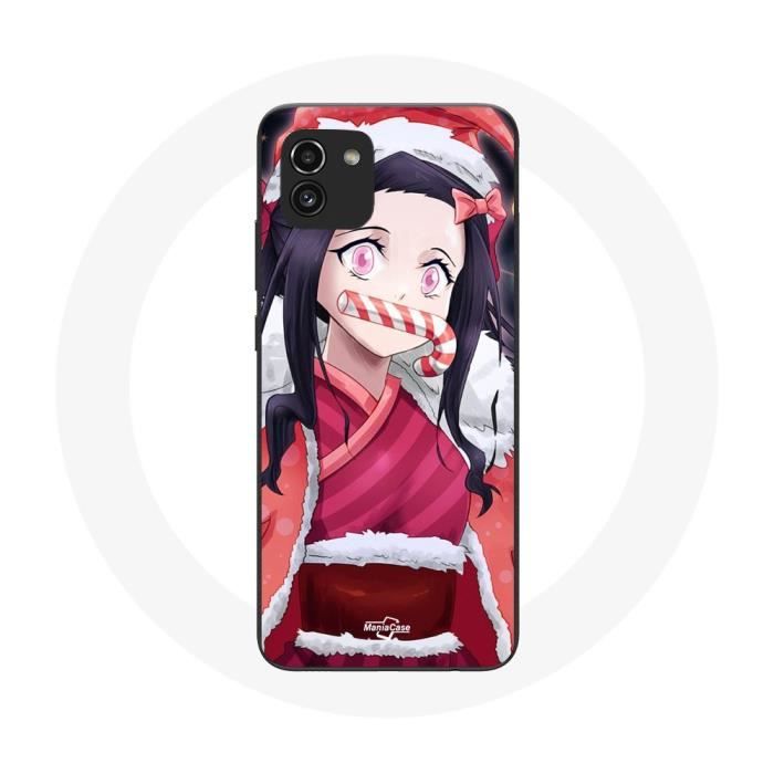Coque - Maniacase - Samsung Galaxy A03 - Anime Demon Slayer - Souple - Noir