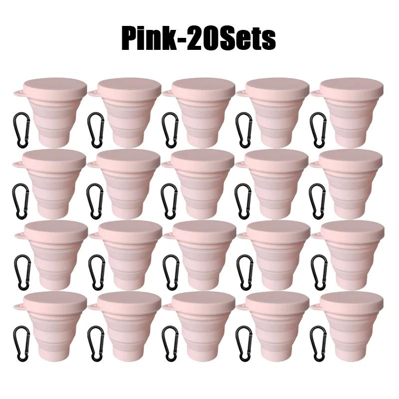 180 ml Klappbecher, Mini-Einziehbecher, Silikon, tragbare Teetasse, Outdoor-Reise-Kaffee-Teleskop-Trinkbecher mit Deckel