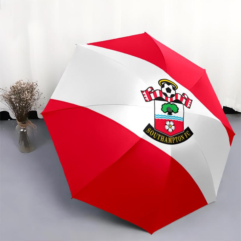 Southampton FC2pattern, Automatic Folding Umbrella, Portable and Foldable Design, 8 Ribs, a Christmas or Birthday Gift.