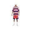 Jordan Striped Letter Print Patterned Crew Neck Short Sleeve T-Shirt Men Tops Pink Blue DV6668-455