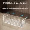 1pc Weiß/Schwarz Hängen Net Korb Eisen Material Große Kapazität Hängen Unter Schrank Wand Kleiderschrank Lagerung Korb küche Werkzeuge