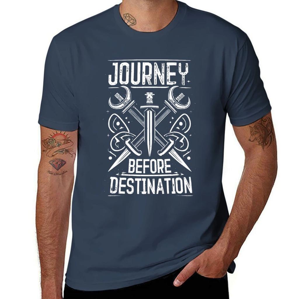Journey Before Destination TShirt Basic Daily Outfit Short Sleeve Tee