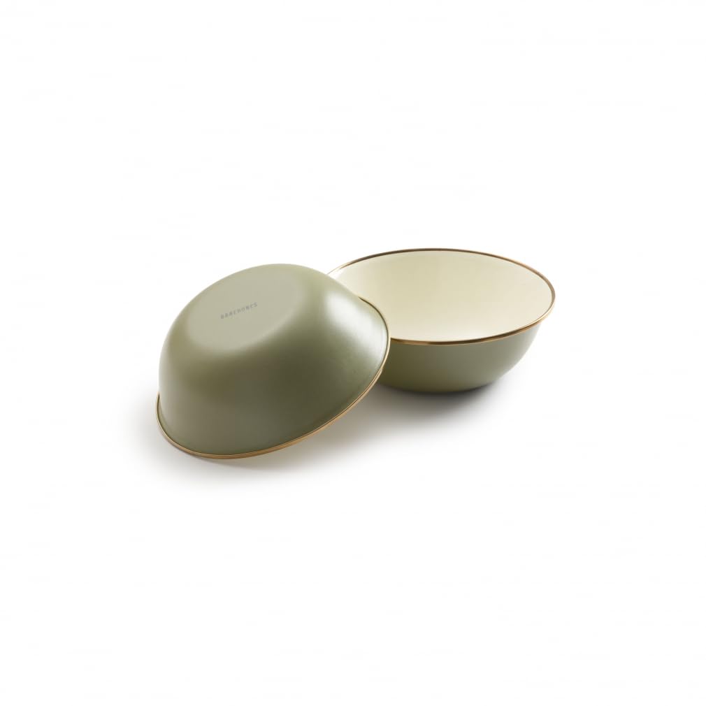 Barebones Enamel Two-Tone Bowls, Set of 2