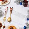 4 Piece Christmas Cutlery Set  Christmas Tree, Christmas, Snowman, Tea Fork, Soup Fork, Coffee Fork, Stirring Spoon, Fruit Fork, Meat For