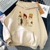 New Black Long Sleeve Hoodie Tops Woman Cat Shark Hooded Sweatshirts Funny Animal Cartoon Printing Graphic Pullover Streetwear