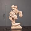 Nordic creative ornaments modern minimalist style character sculpture resin crafts couple kiss wedding gift home decoration