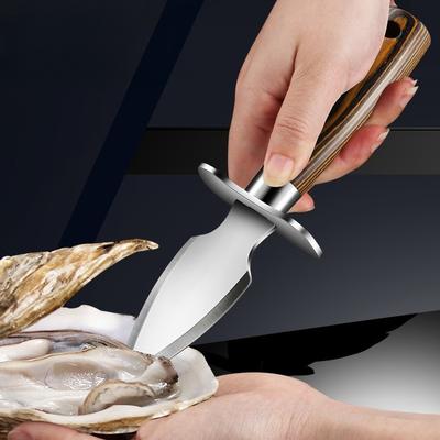 Clam Shucker Seafood Opener Tools Oyster Shucking Knife Home Stainless Steel Professional Shellfish Seafood Opener Accessories