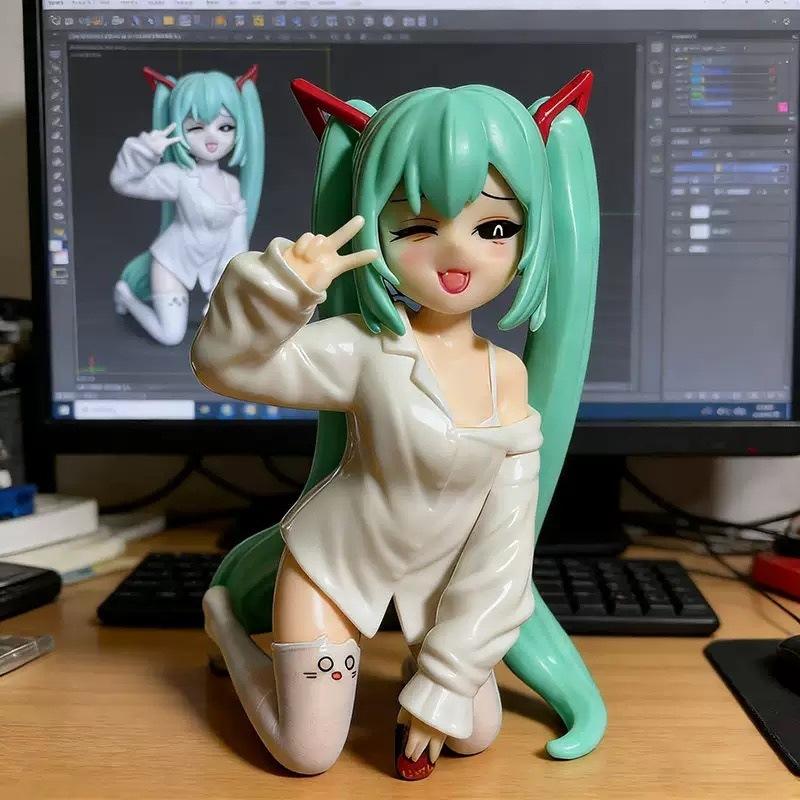 Anime erste Schwester Figur um Ihre Königliche Hoheit die Prinzessin MIKU weißes Kaninchen Jade Zimt Hund schönes Mädchen Desktop Gehäuse Auto Schmuck