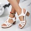 Large Fish Mouth Thick Heel Buckle Fashion and Comfortable Thick Bottom Sandals
