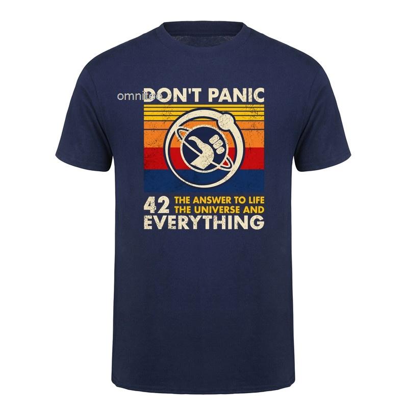 42 Answer To Life The Universe and Everything Dont Panic TShirt The Hitchhikers Guide To the Galaxy T Shirt HJ127
