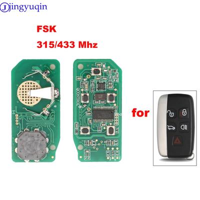 Jingyuqin Fsk 315/433MHz Car Remote Key Fit Jaguar for Land Rover Discovery 4  Freelander for Range Rover Sport Evoque 5buttons