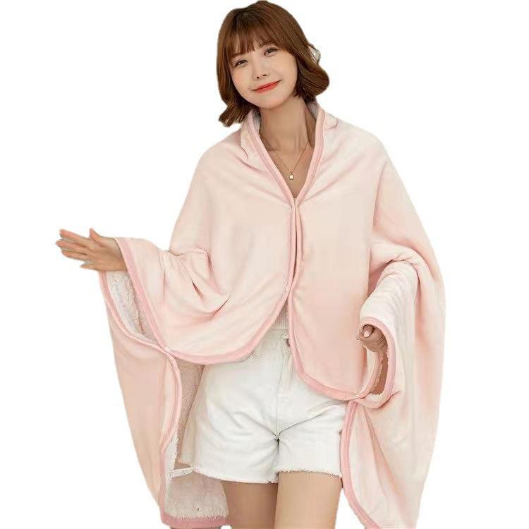 Manta Xale de Flanela Aconchegante para Crianças: Capa Quente para Sesta e Ar Condicionado para Outono/Inverno