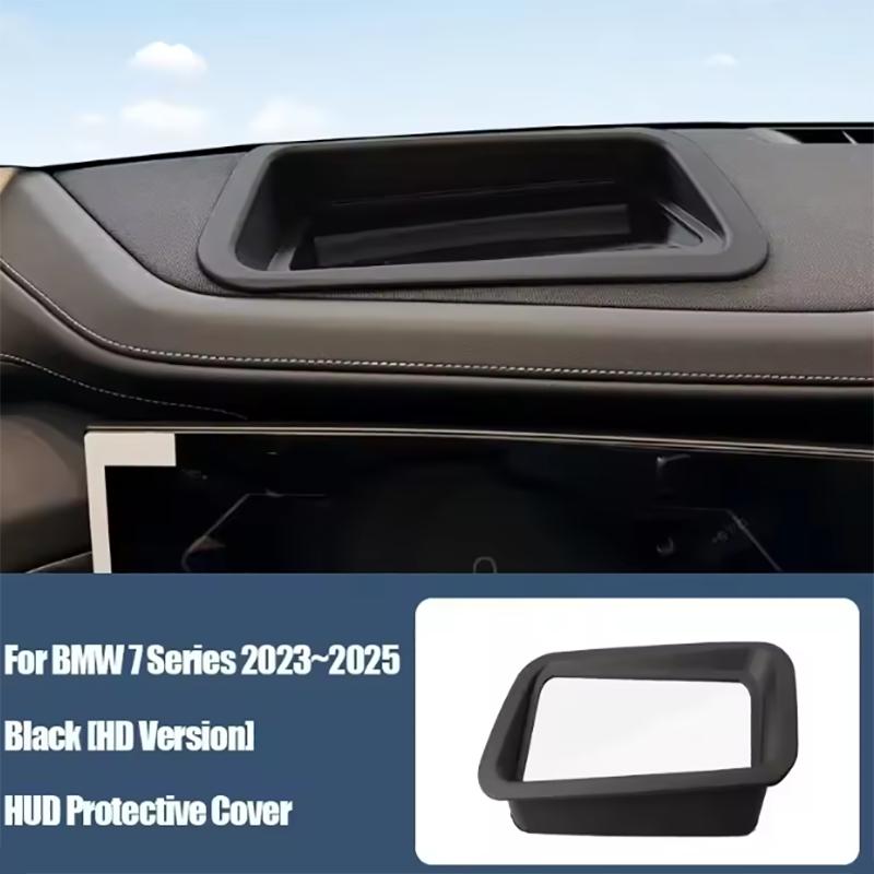 Для BMW 7 серии G70 i7 -2025 Автомобильная защитная крышка для проекционного дисплея (HUD) Антибликовая крышка для экрана Head Up Устойчивая к царапинам Крышка Автозапчасти Black LHD