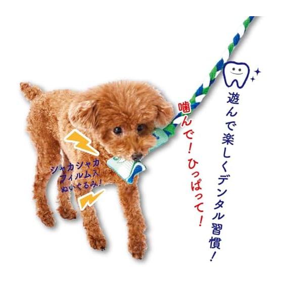 ADD. MATE Dog Toy Enjoy! Chewing Rope Toothbrushing Brush