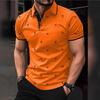 Neues Herren Revers Polo Flamingo Kurzarmhemd Modisches und Personalisiertes Bedrucktes Street Top