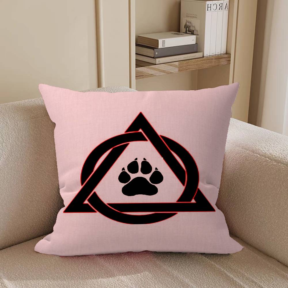 TherianS D-Delta Logo Personalisiertes Bild Text Heim Dekorative Kissen Haushaltsgeschenke 45x45cm