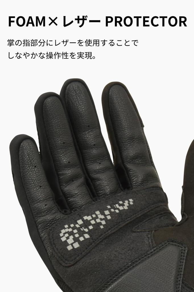 RS Taichi Motorcycle Riding Touchscreen Element Protection Gloves RST472 BLACK L Gloves, Spring/Summer/Autumn, Compatible, Built-in Protector,