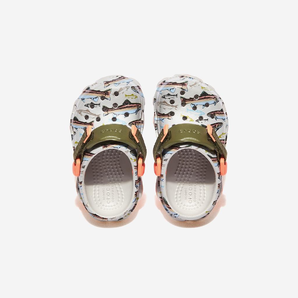 [Crocs] All Terrain Trout Print Clog Toddler, CRS210033, 1010104316, Popular Korean Shoes