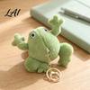Small Animal Plushie Pendant Cute Frog Plush Keychain Soft Stuffed with Raised Paw Cartoon Gift for Kids Bag Charm Backpack Mini Doll Adults