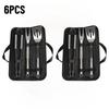 Stainless Steel BBQ Tool Set with Oxford Storage Bag Portable Outdoor Grilling Utensils Kit for Camping Picnic Barbecue