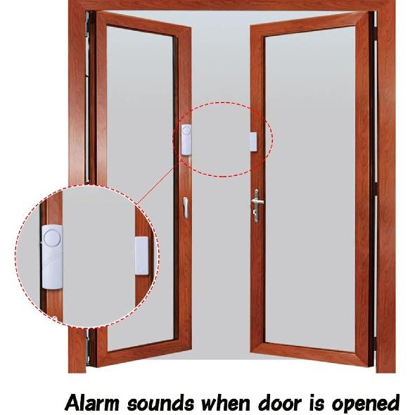Door Window Alarm, 90DB Door Alarms for Kids Safety, Wireless Sensor Door Window Burglar Alarm-Window Pool Alarms for Home, 3 Pack