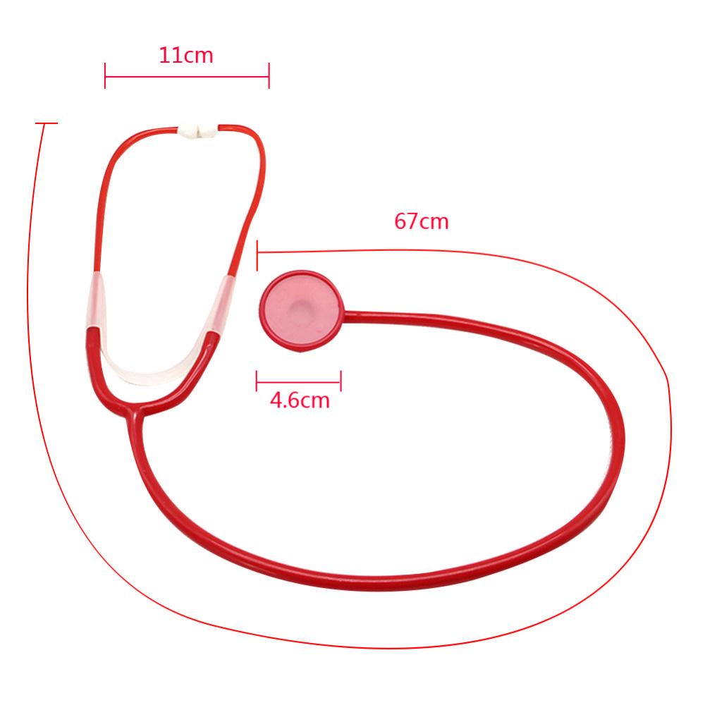 Çocuk Stetoskop Simülasyonu Oyuncağı Gerçek Çalışan Çocuk Hemşirelik Stetoskopu Rol Yapma Mavi