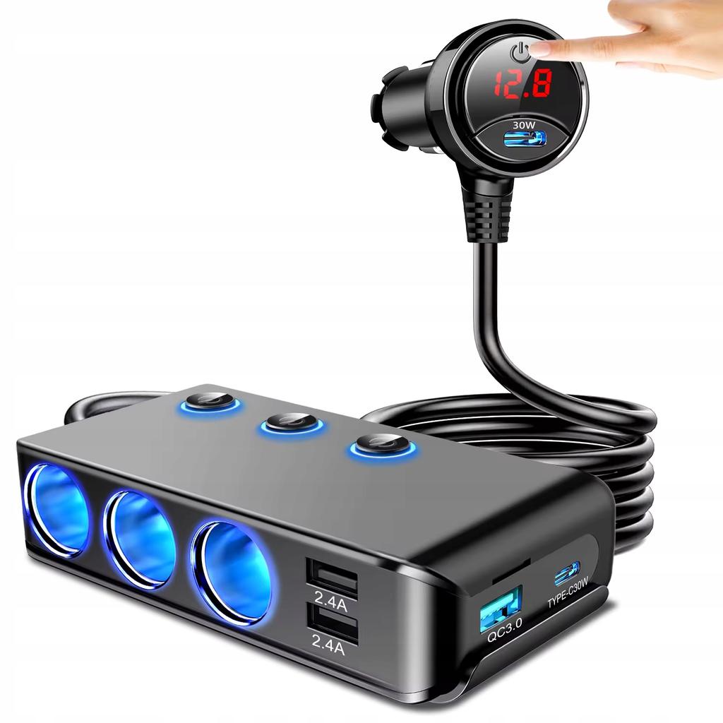 12V Cigarette Lighter Socket Splitter No.:9981