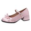 White Mary Jane Shoes Women's 2025 New Spring Versatile Bow French Shallow Mouth Single Shoes College Style Small Leather Shoes