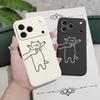 Fidgeting Cat Phone Case For iPhone 17 Air 16 16e 15 14 13 Pro Max Plus Mini Liquid Silicone Soft Cover