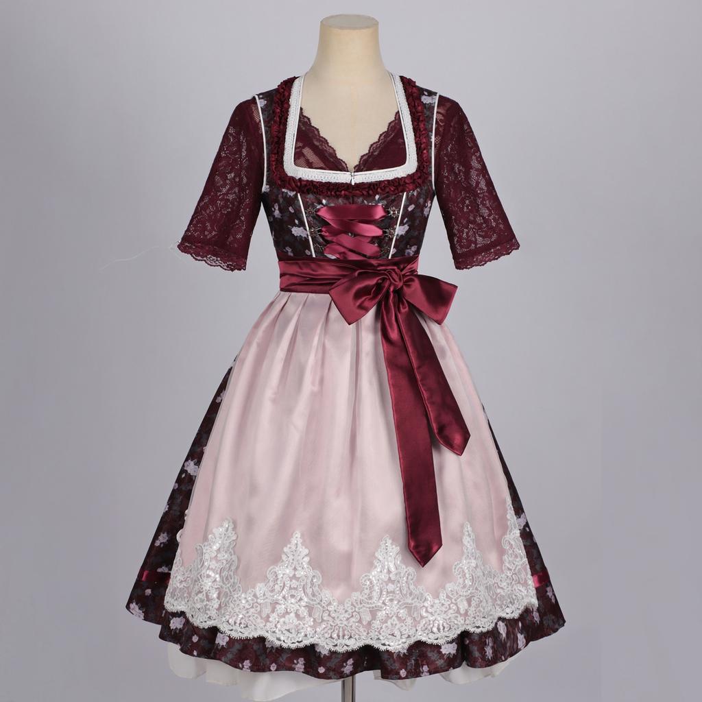 Dames Traditionele Duitse Oktoberfest Jurk Set met voor Festival Feest Kostuum