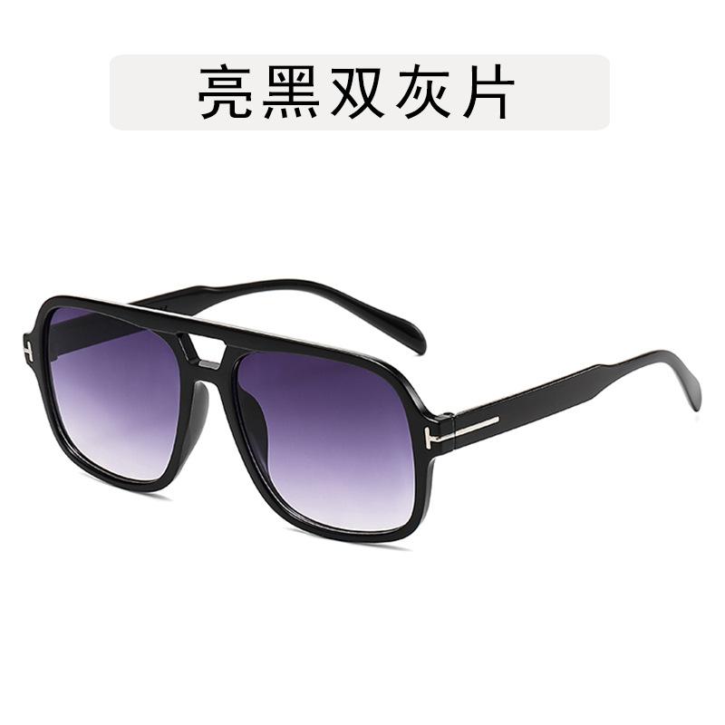 European American Style Sunglasses Women Pilot Shape Double Bridge Women's Glasses Vintage Stylish Men Sunglass