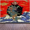 Drachenkunst Wandteppich Chinesische Mythologie Legende Wandteppich Fantasy Drachen Wandteppich Wandbehang für Schlafzimmer Wohnzimmer Heimdekoration
