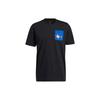 T Shirts Men's Black Crew Neck Moderate Straight Fit GQ8377