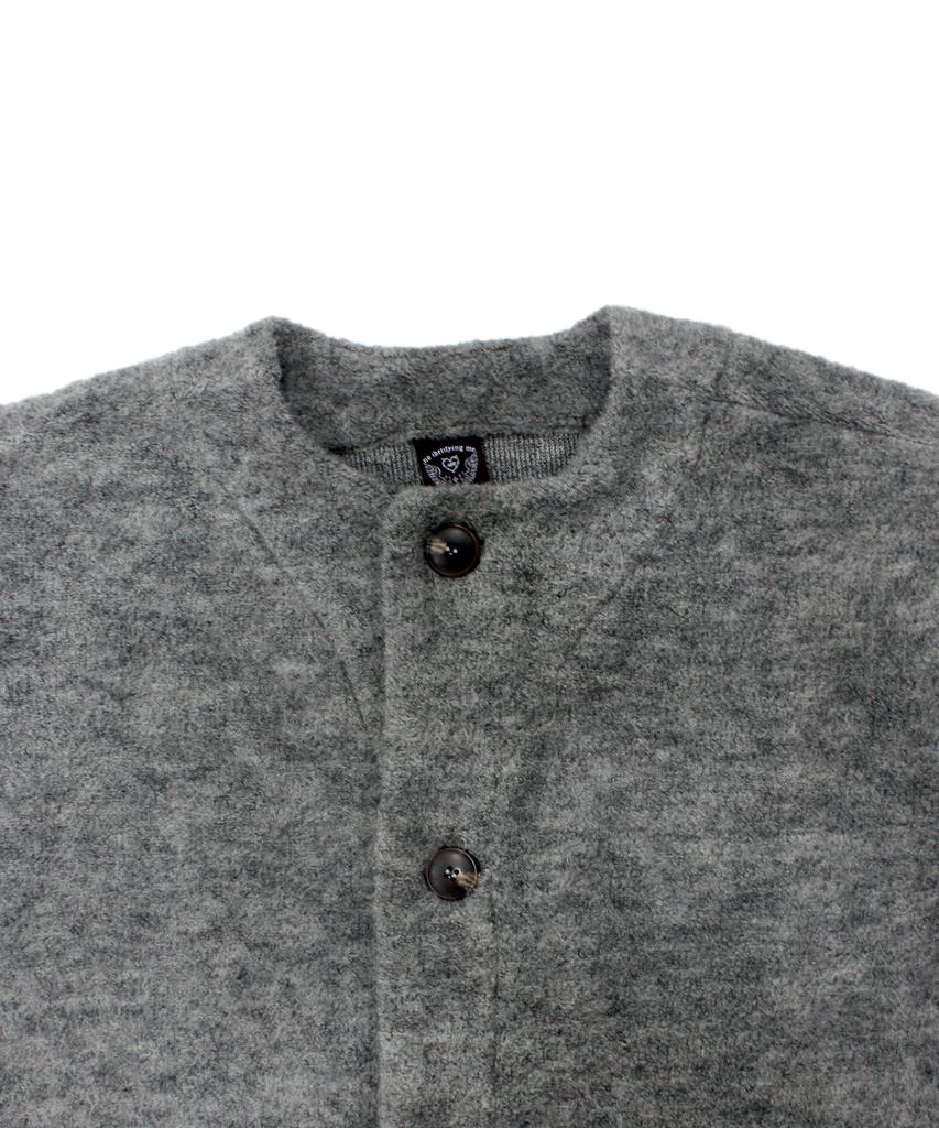 Azender Melange Pocket Cardigan Gray