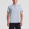 Mizuno Essential Series Cool Feel Letter Logo Printed Pullover Short Sleeve Polo Shirt Men Polo Shirts Port-Mist-Gray K2CA41A8-05