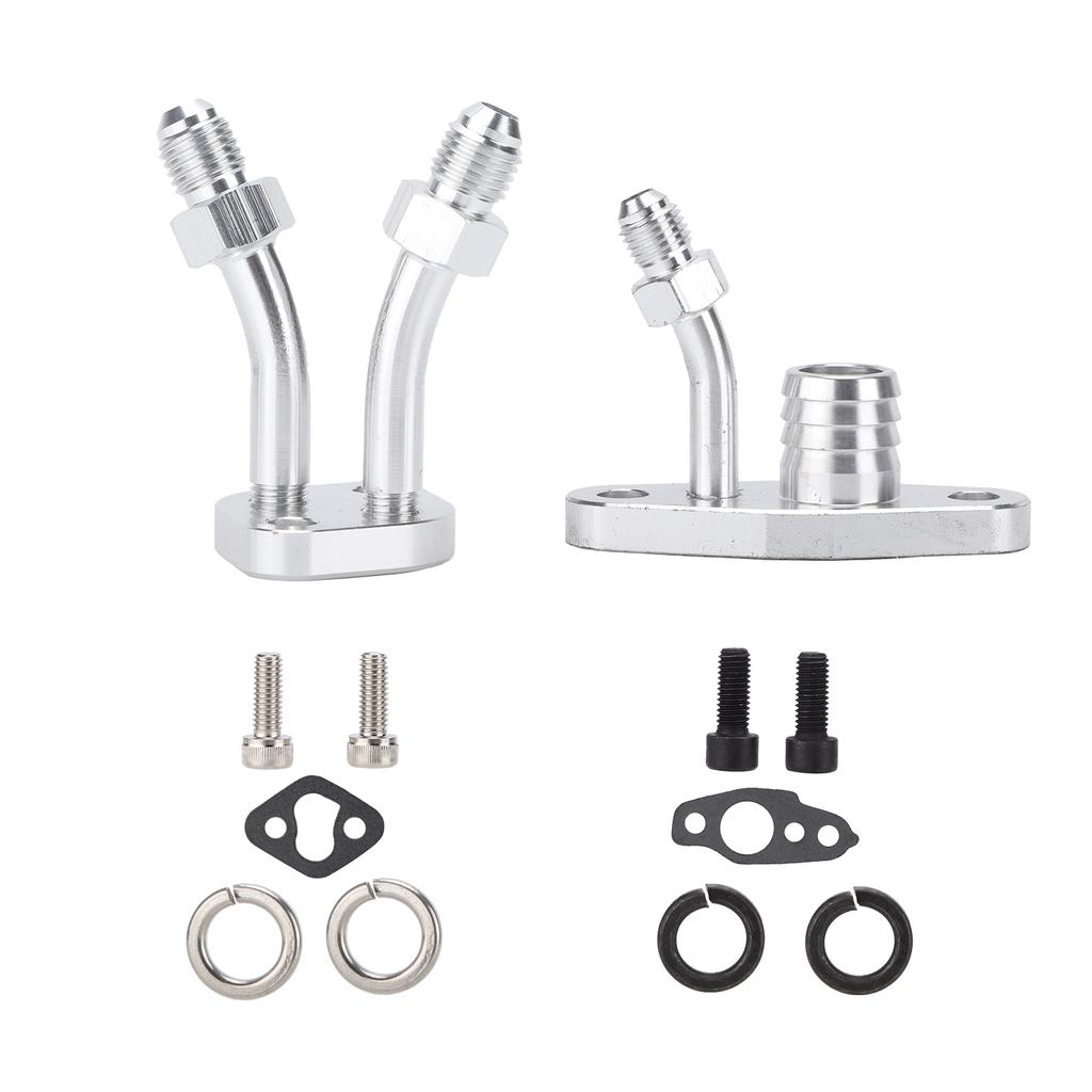 Car Turbo Oil Feed Drain Flange Kit Modification Replacement for CT9 CT12 CT20 CT26 Turbocharger