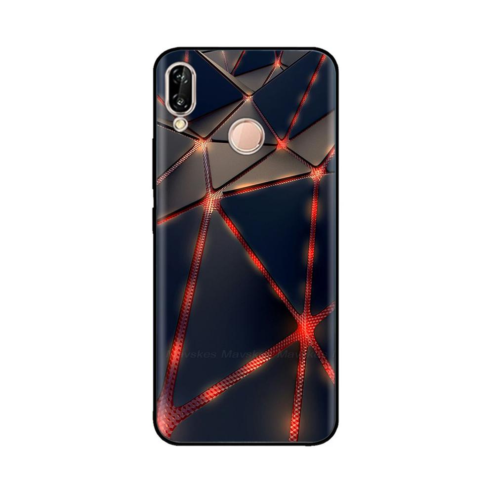 for Huawei P20 Lite Case Silicon Soft TPU Printed Phone Cover Case For Huawei P20lite P 20 Lite Bumper Case Shockproof 5.84 inch