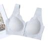 Women's Front-closure Bra with Fixed Cups Plus Size Push-up Bra Vest Style Seamless Bra for Middle-aged and Elderly Women