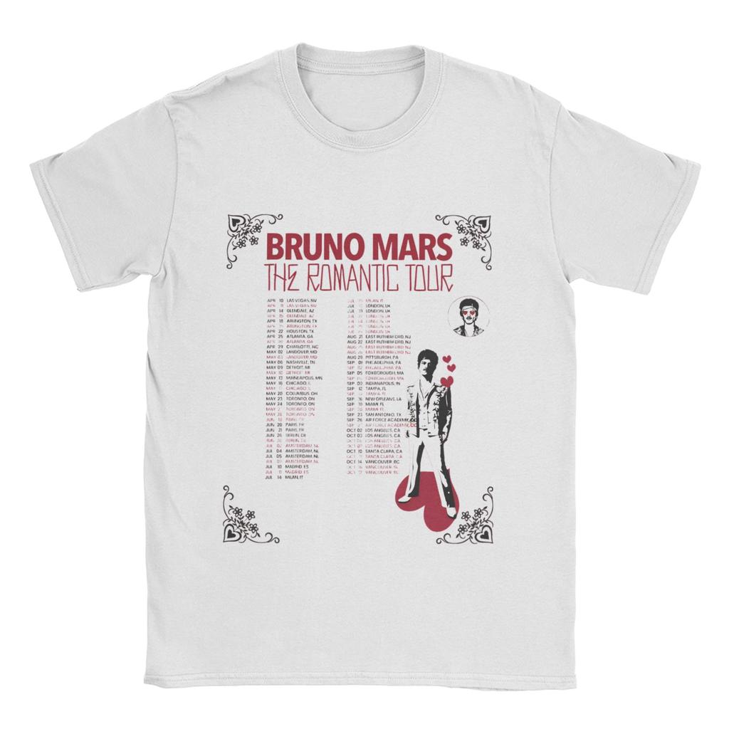 Bruno Mars Vintage 90S Unisex Women T Shirts Leisure Tees Short Sleeve Crewneck TShirt 100 Cotton Gift Tops