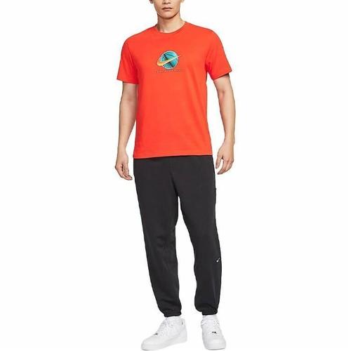 Nike Men's Crew Neck Fashion Breathable Short-Sleeve T-Shirt in Orange
