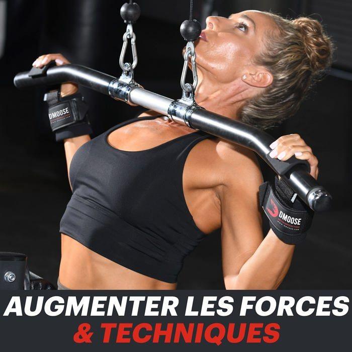 Barre - Dmoose Fitness - LH-1 - Crochets de levage - Design moderne - 272 kg max