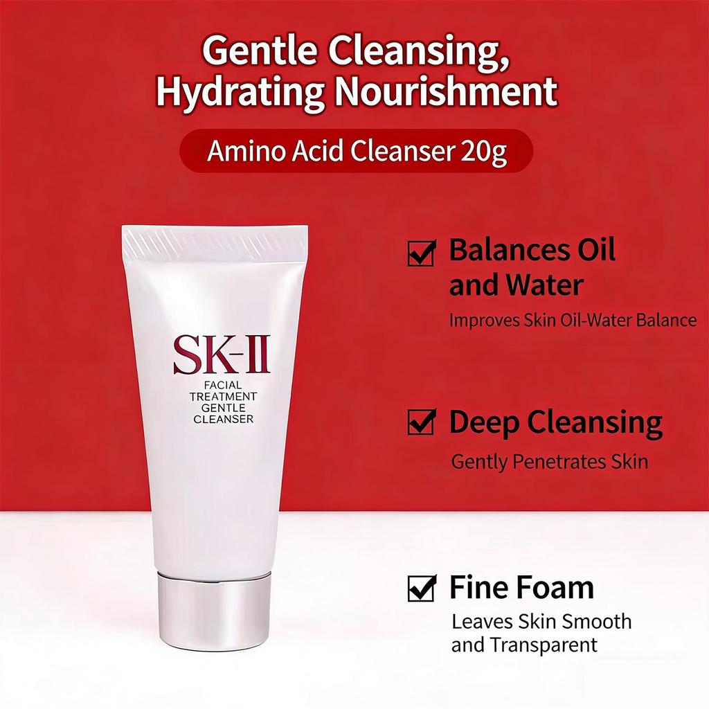 SK-II Immortal Water Essence Facial Treatment Cleanser SK2 Emulsion Cosmetics Skincare Set Gift Box Travel Four Piece Set