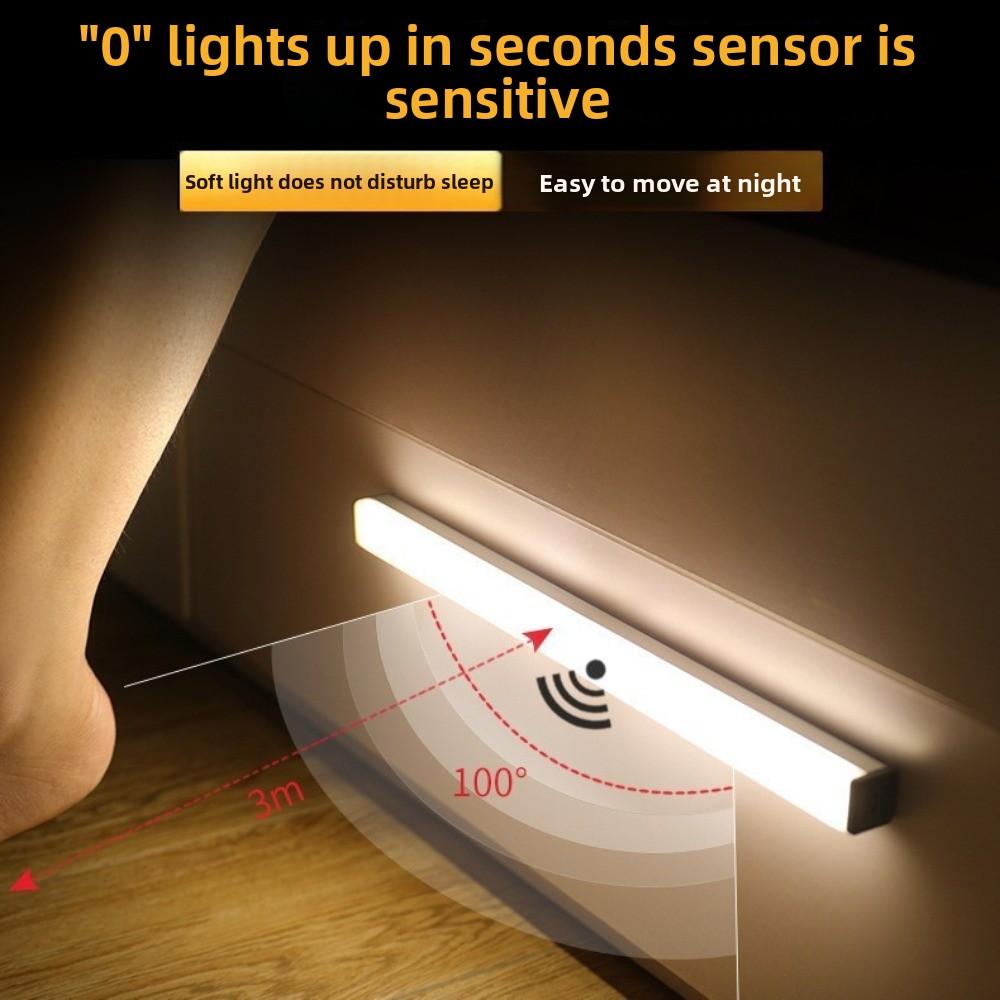 Intelligent Human Body Induction Light Strip USB Charging Automatic Sensing Magnetic Wardrobe Light Bedroom Lighting Tool