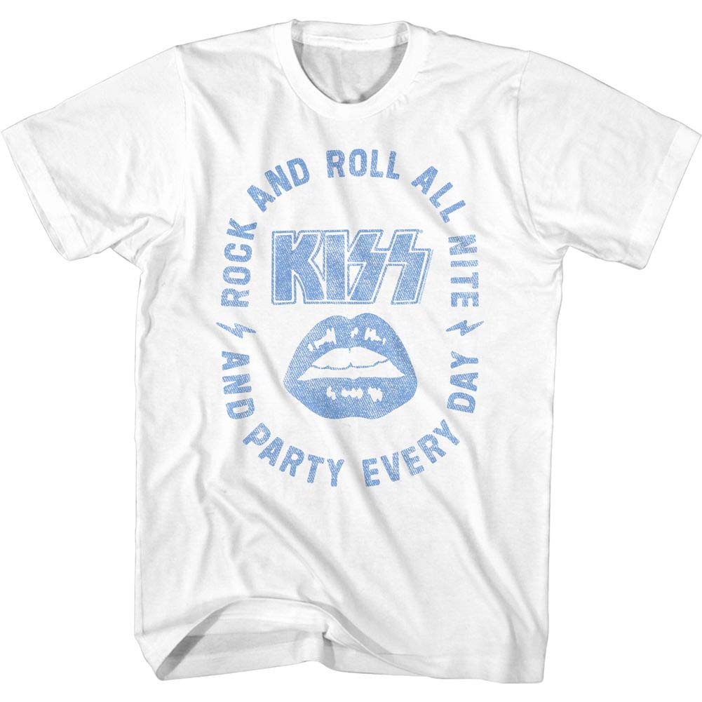 2025 KISS Band Printed 100%Cotton T-Shirt Men's Summer Loose and Comfortable Couple Short Sleeve Fashion American Men's Clothing