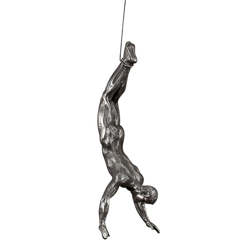 Sportfiguren Wandkunst, Erhabene 3D-Sportlerfigur für die Innenraumgestaltung mit klarem Thema und starkem visuellen Charakter