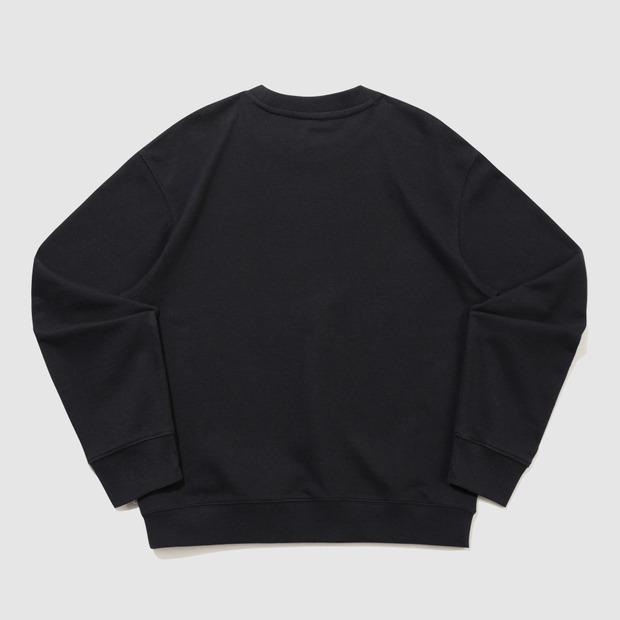 UMBRO Essentials Sweatshirt mit kleinem Logo Schwarz (Uq323Cfs93) (B-Typ)
