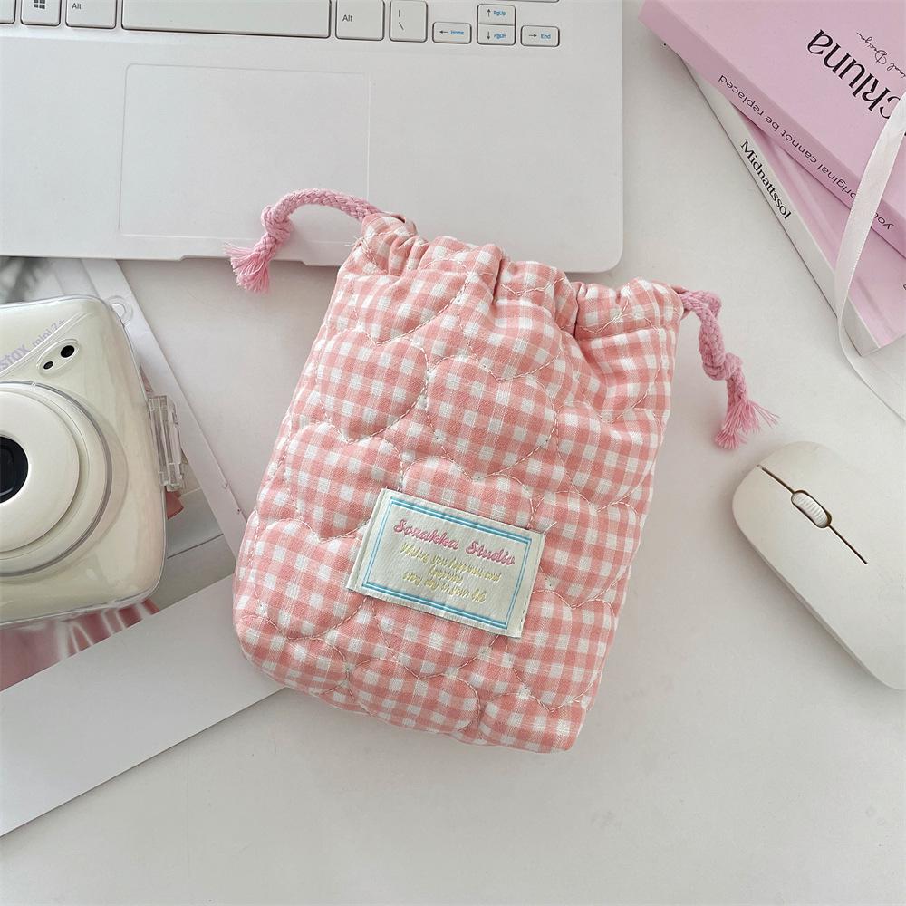 51121 Cute Quilted Instant Camera Bag - Soft, Shockproof, Dustproof
