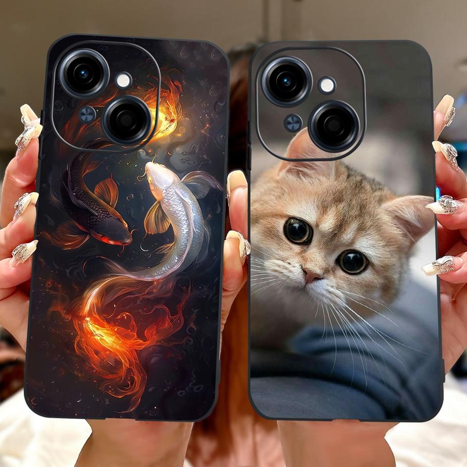 For Tecno Spark Go 1 Case Pop 9 4G KL4h Cool Lion Tiger Pattern Cover Soft TPU Phone Case For Tecno Spark Go 1S SparkGo1 S Shell