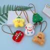 4PCS Anti-Lost Design Plush Keychain Unisex Style Santa Claus Pendant  Holiday Decor