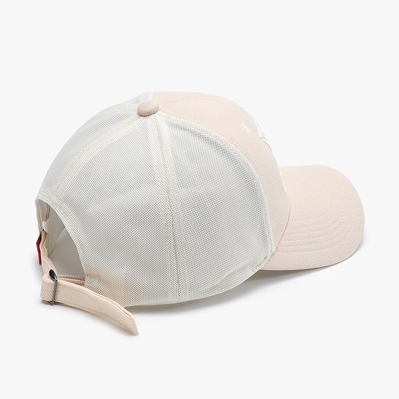 Polyester Mesh Baseball Cap With Sun Protection And Adjustable Fit For Summer Casual Wear